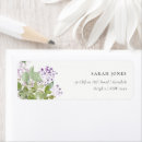 Search for lilac flower return address labels Watercolor