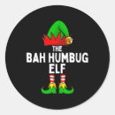 Search for bah humbug stickers Santa claus
