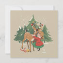 Search for vintage reindeer cards Winter