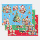 Search for christmas pig wrapping paper Farm