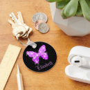 Search for purple butterfly key rings Black