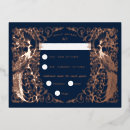 Search for navy and rose gold rsvp cards Modern