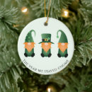 Search for leprechaun christmas tree decorations Green