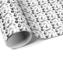 Search for performer gift wrap Black and white