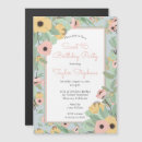 Search for flower border birthday invitations Daughter