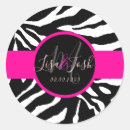 Search for monogram zebra stickers Pink