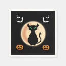Search for black cat napkins Retro