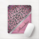 Search for hot pink leopard mousepads For her