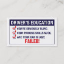 Search for parking business cards Humour