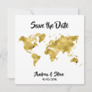 Search for world map save the dates Modern