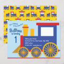 Search for train 1st birthday invitations Choo choo