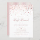 Search for faux rose gold foil invitations It's a girl