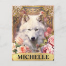 Search for watercolor wolf postcards Floral