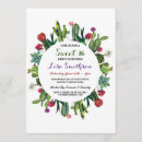 Search for cactus sweet 16 invitations Sixteen