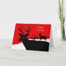 Search for buck silhouette postcards White