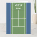 Search for funny sports birthday cards Tennis