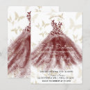 Search for burgundy sweet 16 invitations Marsala