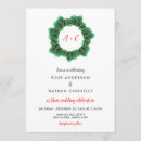 Search for winter wreath wedding invitations Festive