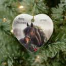 Search for brown art christmas tree decorations Horse