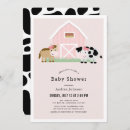 Search for farm baby girl shower invitations Barnyard
