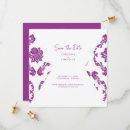 Search for fushia invitations Damask
