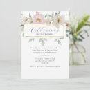 Search for gold floral bridal shower invitations Watercolor