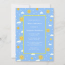 Search for blue and yellow baby shower invitations Simple