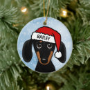 Search for black santa decor Dachshund