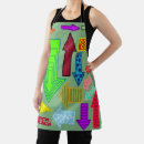 Search for red yellow orange green aprons Pink
