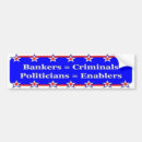 Search for banker bumper stickers Economy