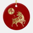 Search for year of the ox christmas tree decorations Chinese new year