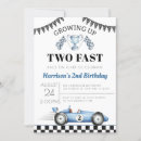 Search for growing up two fast birthday invitations Red