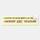 Search for country music bumper stickers Western
