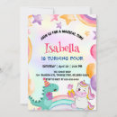 Search for dinosaur unicorn birthday invitations Cute