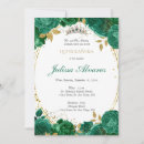 Search for emerald green quinceanera invitations Roses