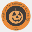 Search for funny pumpkin stickers Black