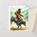 Search for funny sasquatch postcards Ai generated