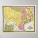 Search for texas counties map posters Oklahoma