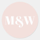 Search for chic monogram wedding stickers Initials