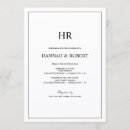 Search for classic rehearsal dinner invitations Black and white