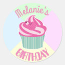 Search for birthday cupcake stickers Girly