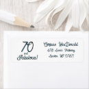 Search for birthday return return address labels 70 year old