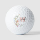 Search for flower golf balls Monogrammed