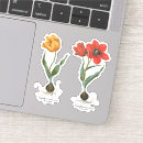 Search for white tulips stickers Botanical