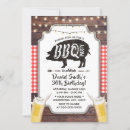 Search for backyard bbq birthday invitations Rustic