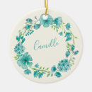 Search for feminine christmas tree decorations Floral