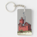 Search for michigan rectangular key rings Lighthouse