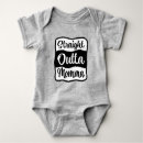 Search for straight outta baby clothes Black and white