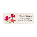 Search for hand painted return address labels Red