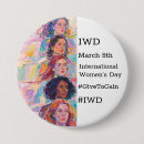 Search for international womens day badges Give to gain